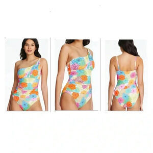 BLEU BY ROD BEATTIE FRESH ONE SHOULDER ONE PIECE